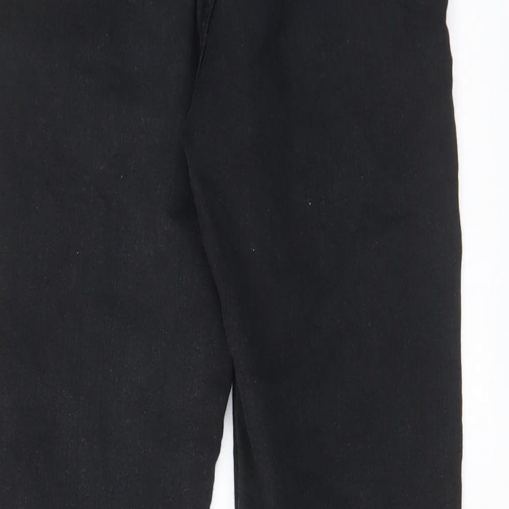 Topshop Womens Black Cotton Skinny Jeans Size 26 in L30 in Regular Zip - Pockets