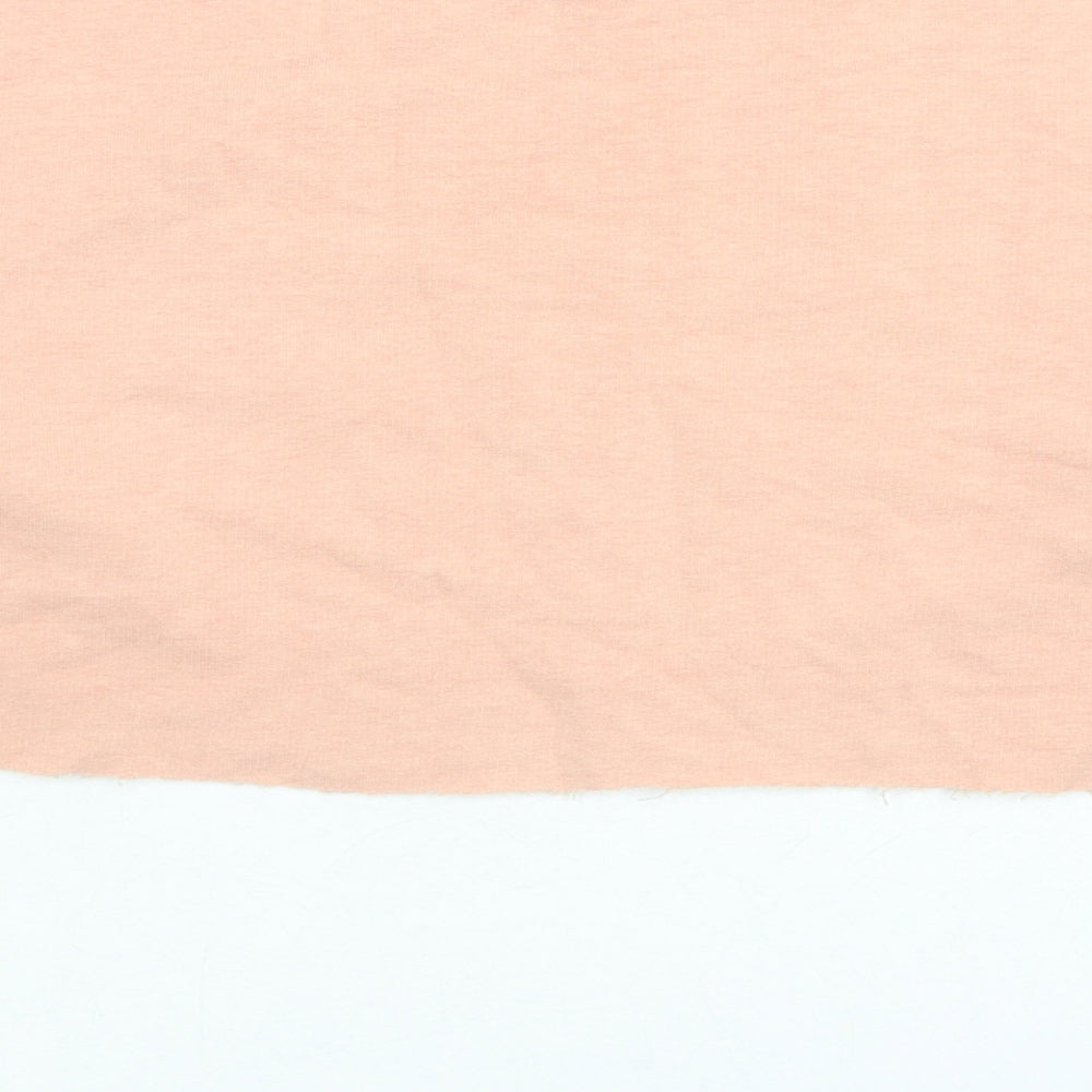 H&M Womens Beige Cotton Pullover Sweatshirt Size S Pullover - Cropped