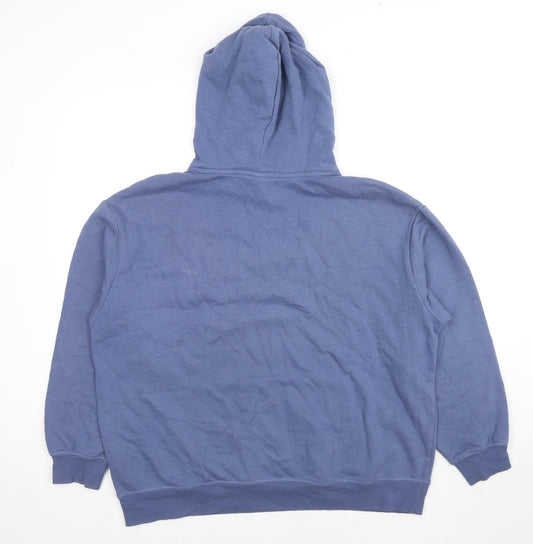 H&M Womens Blue Cotton Pullover Hoodie Size L Pullover - San Francisco Tennis Club