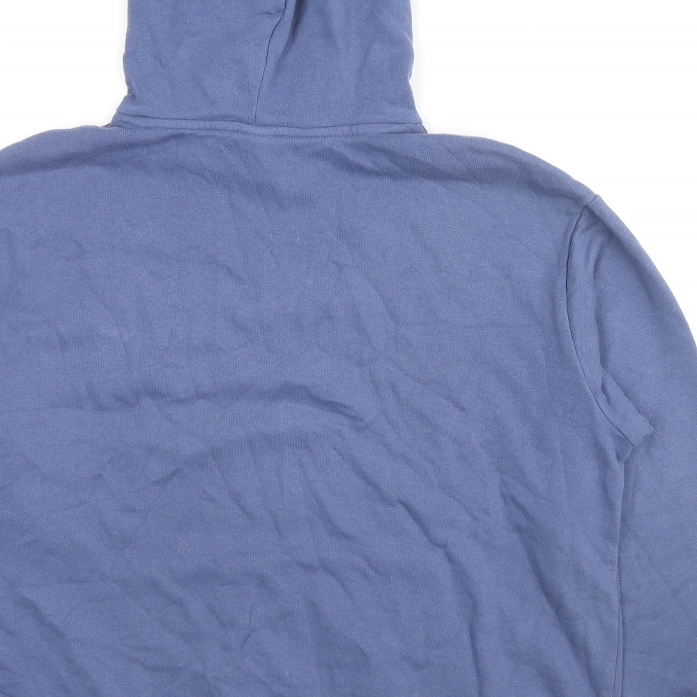 H&M Womens Blue Cotton Pullover Hoodie Size L Pullover - San Francisco Tennis Club