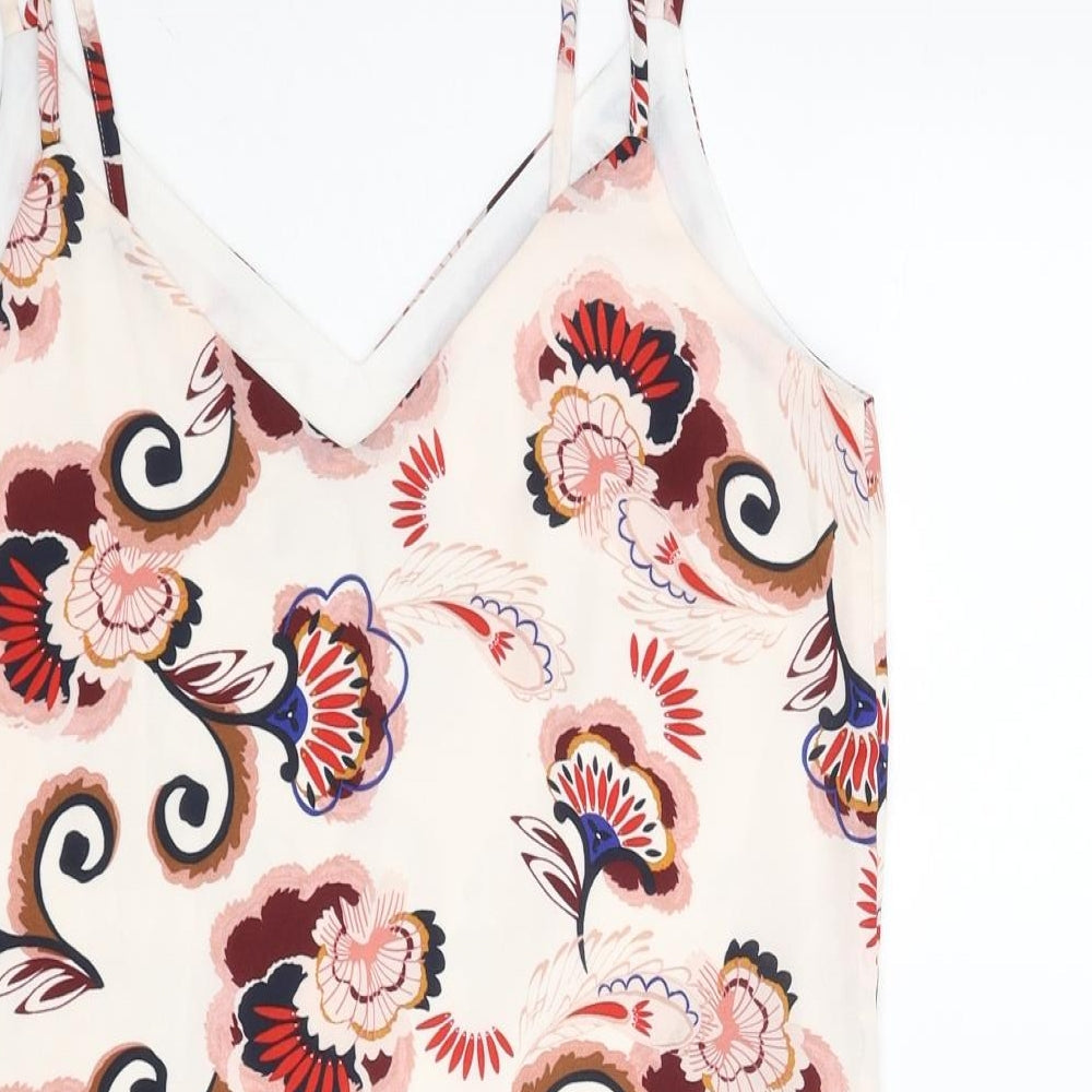 Womens UK Size 6 Marks and Spencer Multicoloured Basic Tank