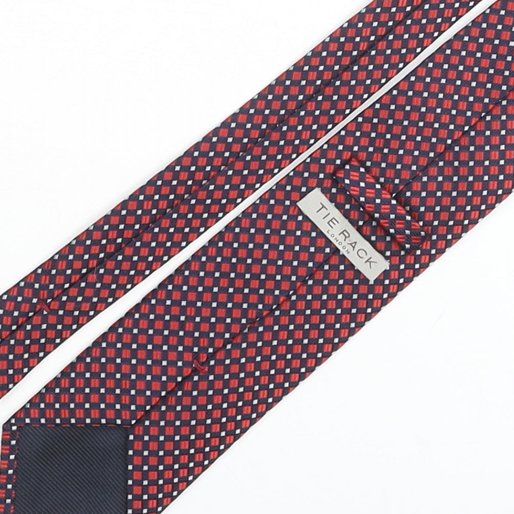 Tie Rack Mens Multicoloured Plaids & Checks Polyester Pointed Tie One Size