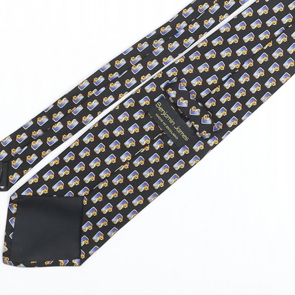 Mens Benjamin James Multicoloured Geometric Pointed Tie