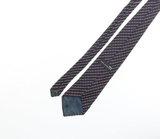 Paul Costelloe Mens Blue Striped Silk Pointed Tie One Size