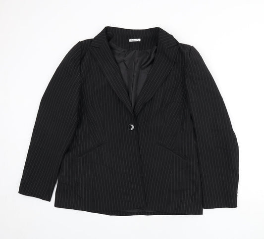 Womens UK Size 18 Select Regular Black Blazer
