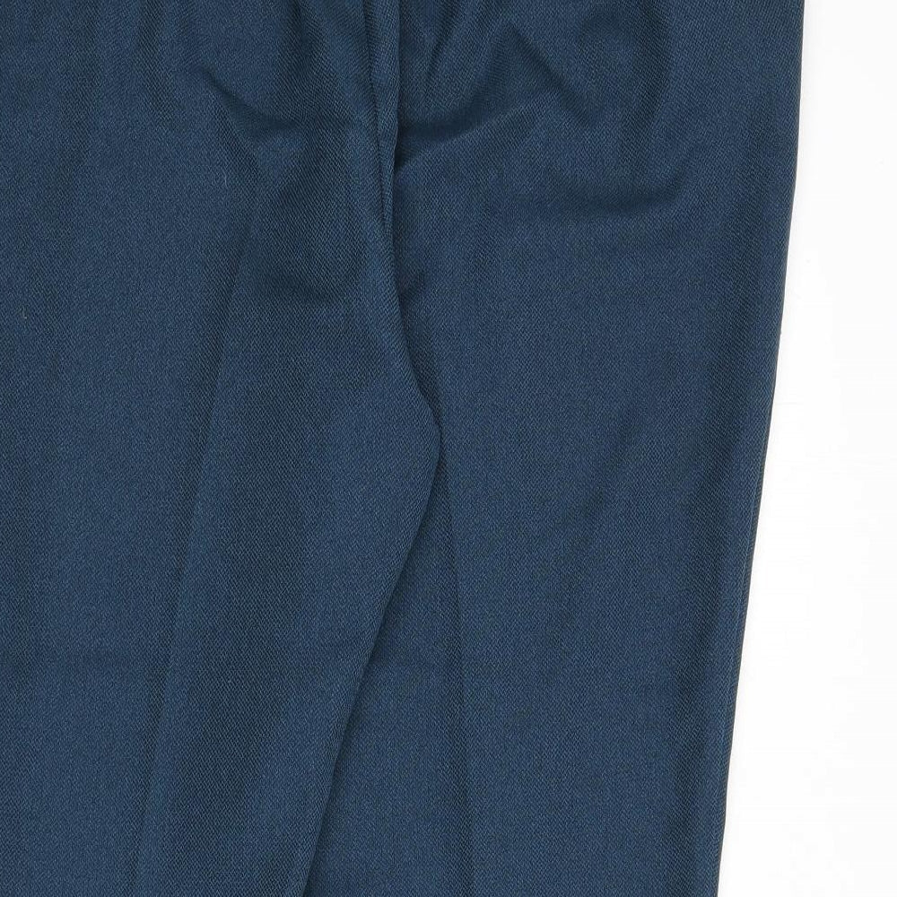 Womens UK Size 22 EWM Regular Fit Blue Trousers