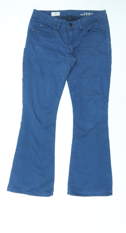 Womens UK Size 32 in Gap Regular Fit Bootcut Blue Jeans