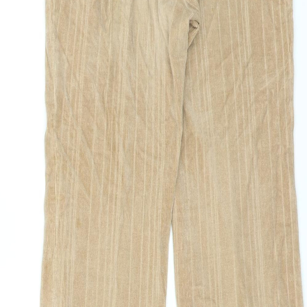 Sprit Womens Beige Polyester Trousers Size 26 in L29 in Regular Zip