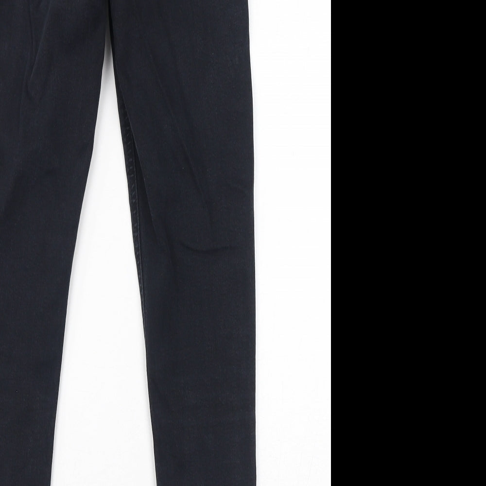 Topshop Womens Black Polyester Skinny Jeans Size 28 in L27 in Regular Zip