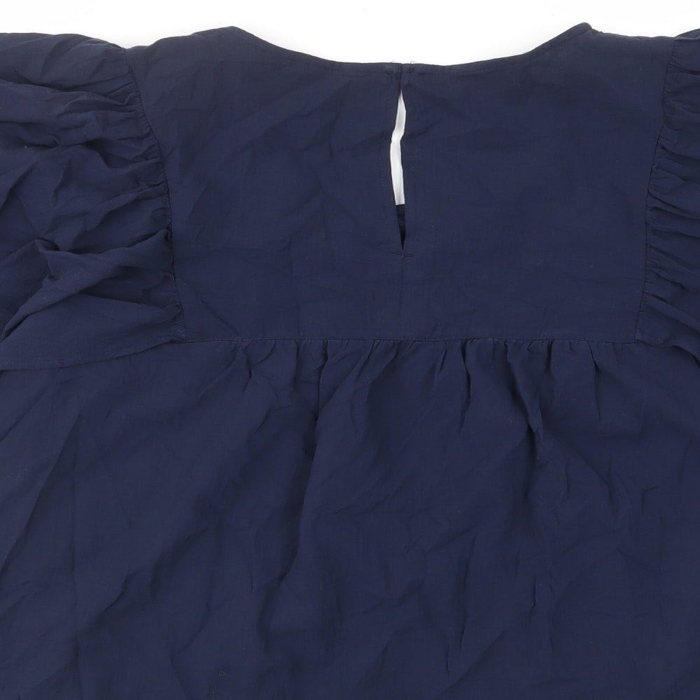 Womens UK Size 20 Marks and Spencer Blue Basic Blouse