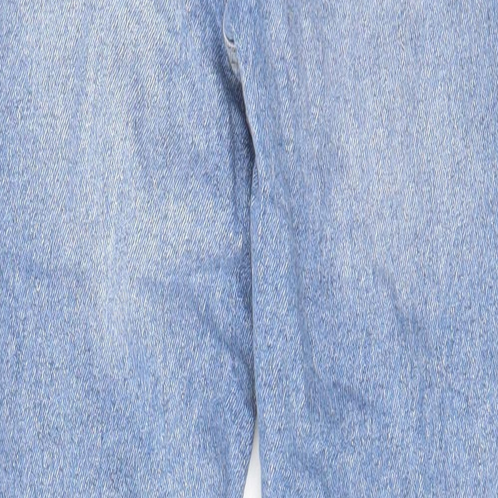 New Look Womens Blue Cotton Skinny Jeans Size 8 L27 in Regular Zip - Pockets, Belt Loops