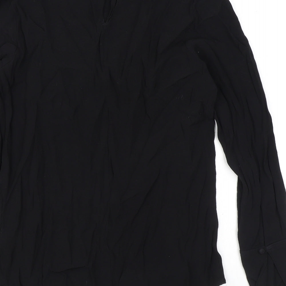 Womens UK Size 6 NEXT Black Basic Blouse