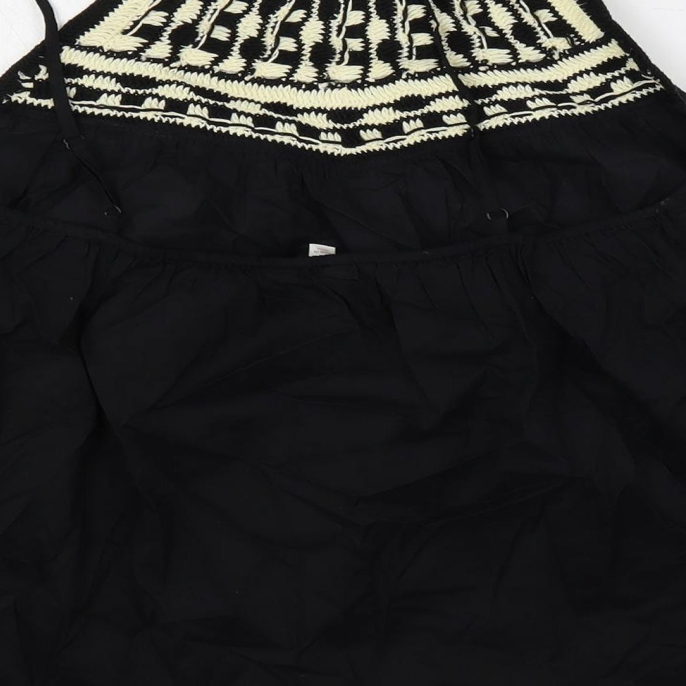 Womens UK Size 10 Per Una Black Basic Tank