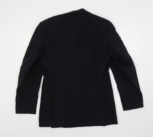 Mens UK Size 38 Blazer Black Jacket