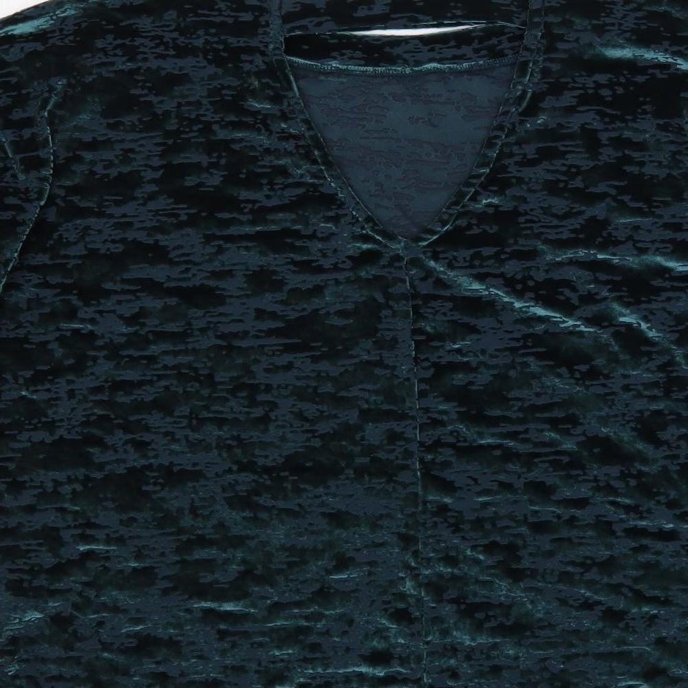 Womens UK Size 10 NEXT Green Basic Blouse