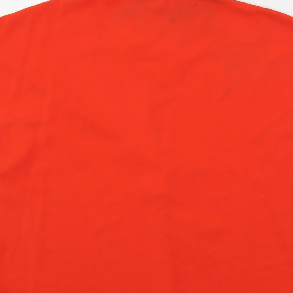 Womens UK Size 12 Marks and Spencer Red Basic Blouse
