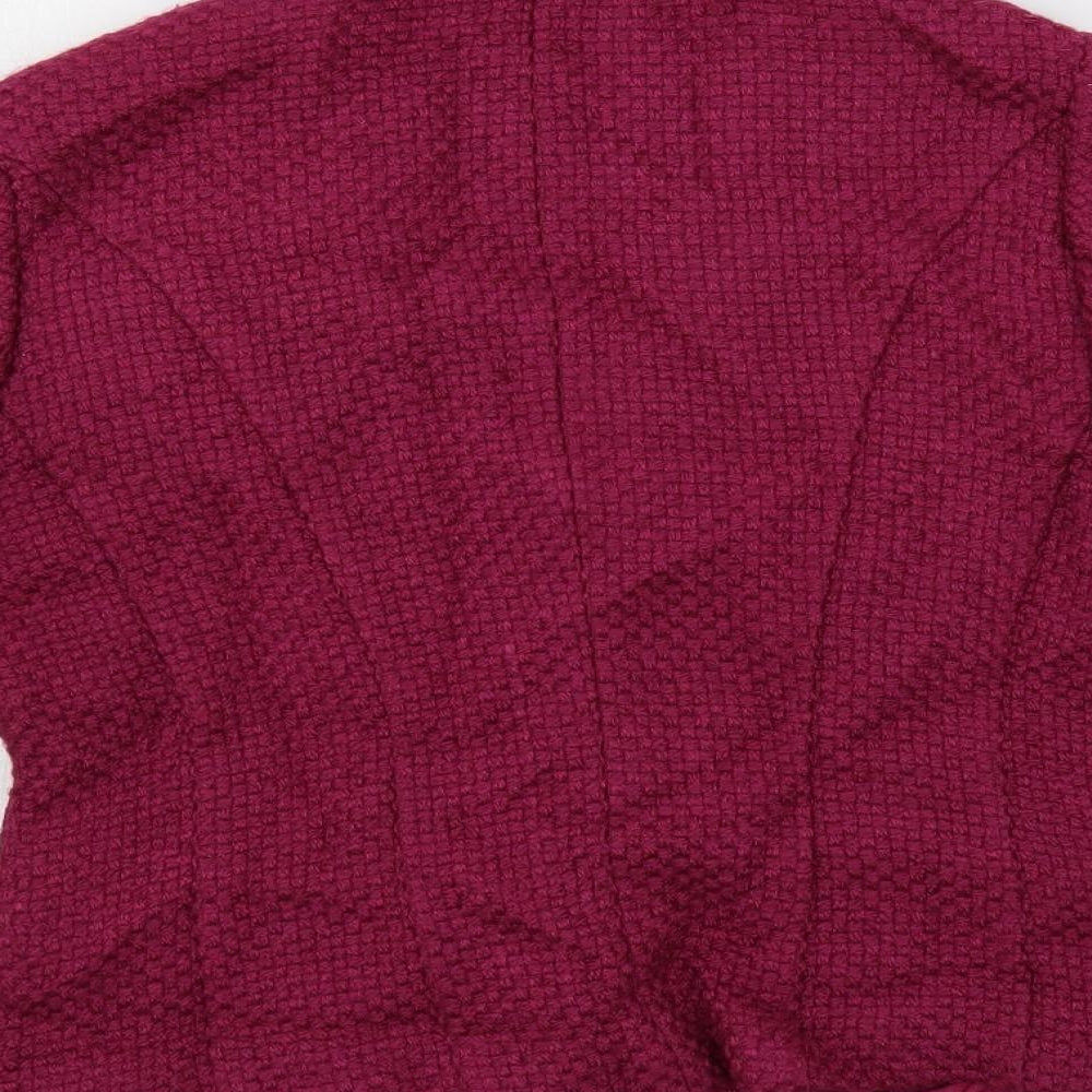 Alex & Co. Womens Purple Jacket Blazer Size 10 Button