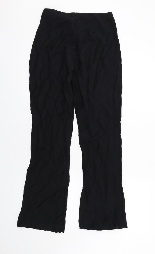 Womens UK Size 12 H&M Regular Fit Black Trousers