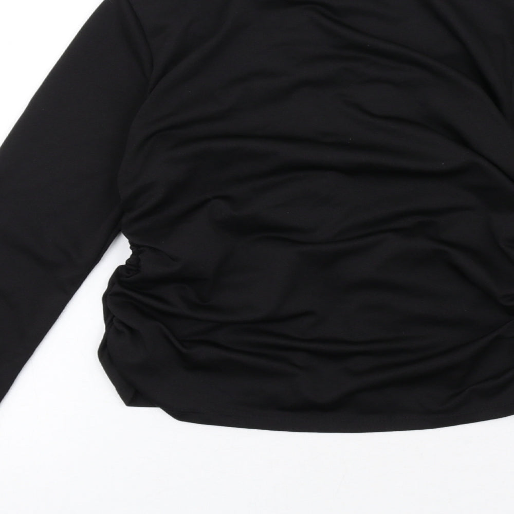 Womens UK Size 10 As You Black Basic Blouse