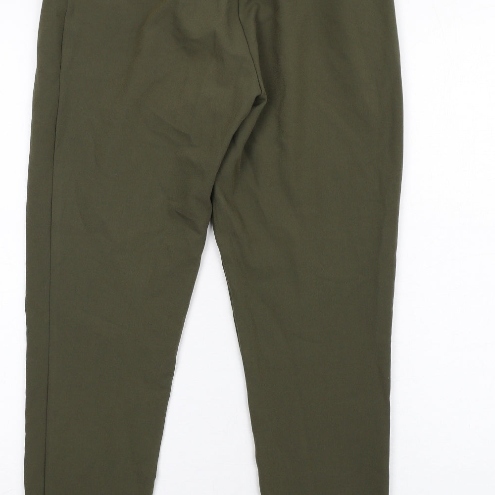 Missguided Womens Green Polyester Dress Pants Trousers Size 8 L29 in Regular Zip