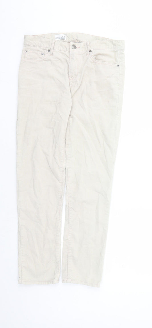 Womens UK Size 30 in Gap Regular Fit Boyfriend Beige Jeans