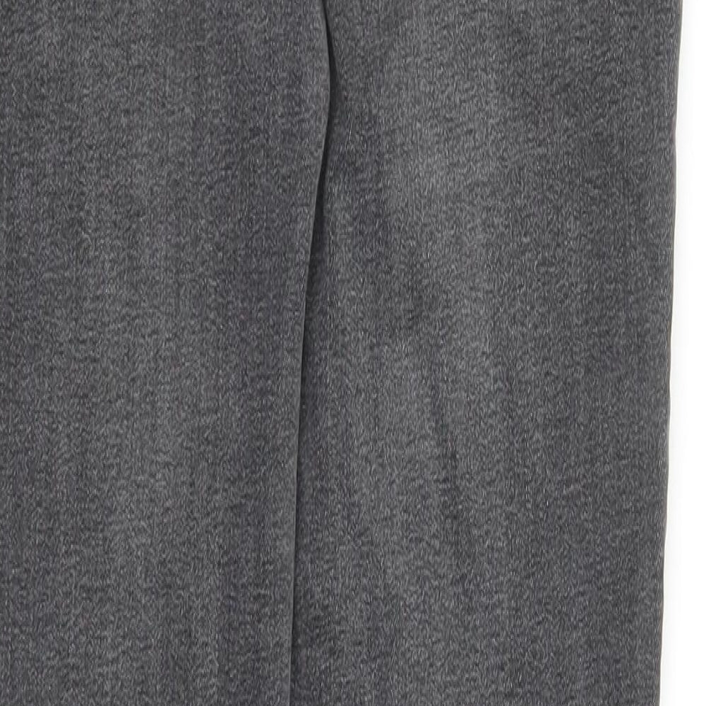 Denim & Co. Womens Grey Cotton Skinny Jeans Size 12 L27 in Regular Zip