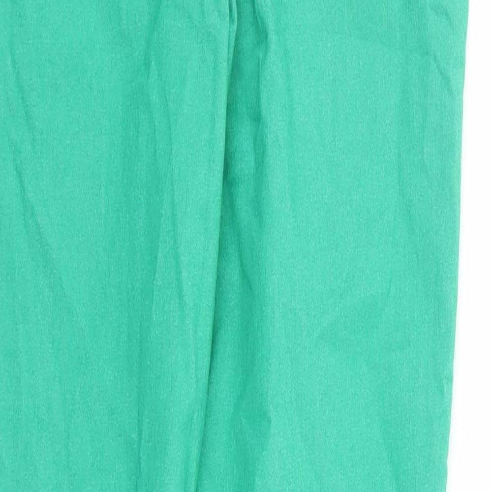 United Colors of Benetton Womens Green Cotton Jegging Jeans Size 26 in L27 in Regular Zip
