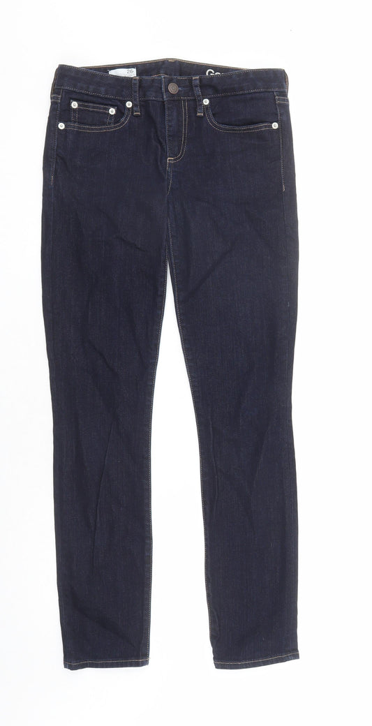 Womens UK Size 30 in Gap Regular Fit Skinny Blue Jeans