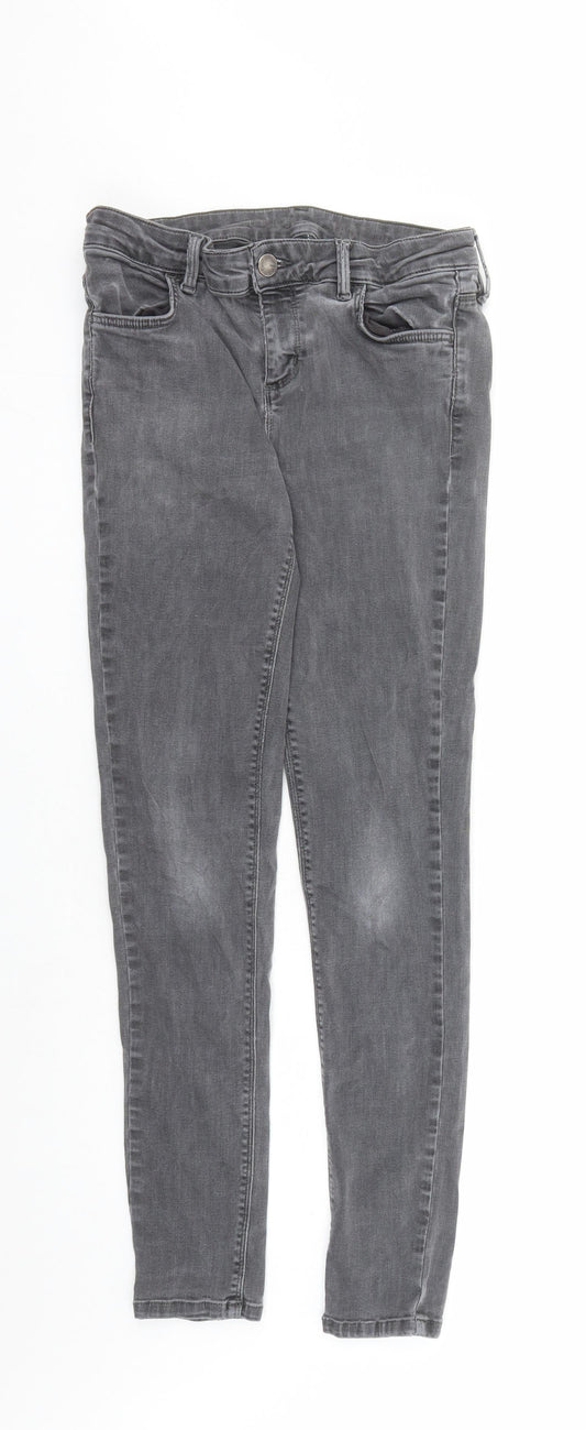 Womens UK Size 12 Oasis Regular Fit Skinny Grey Jeans