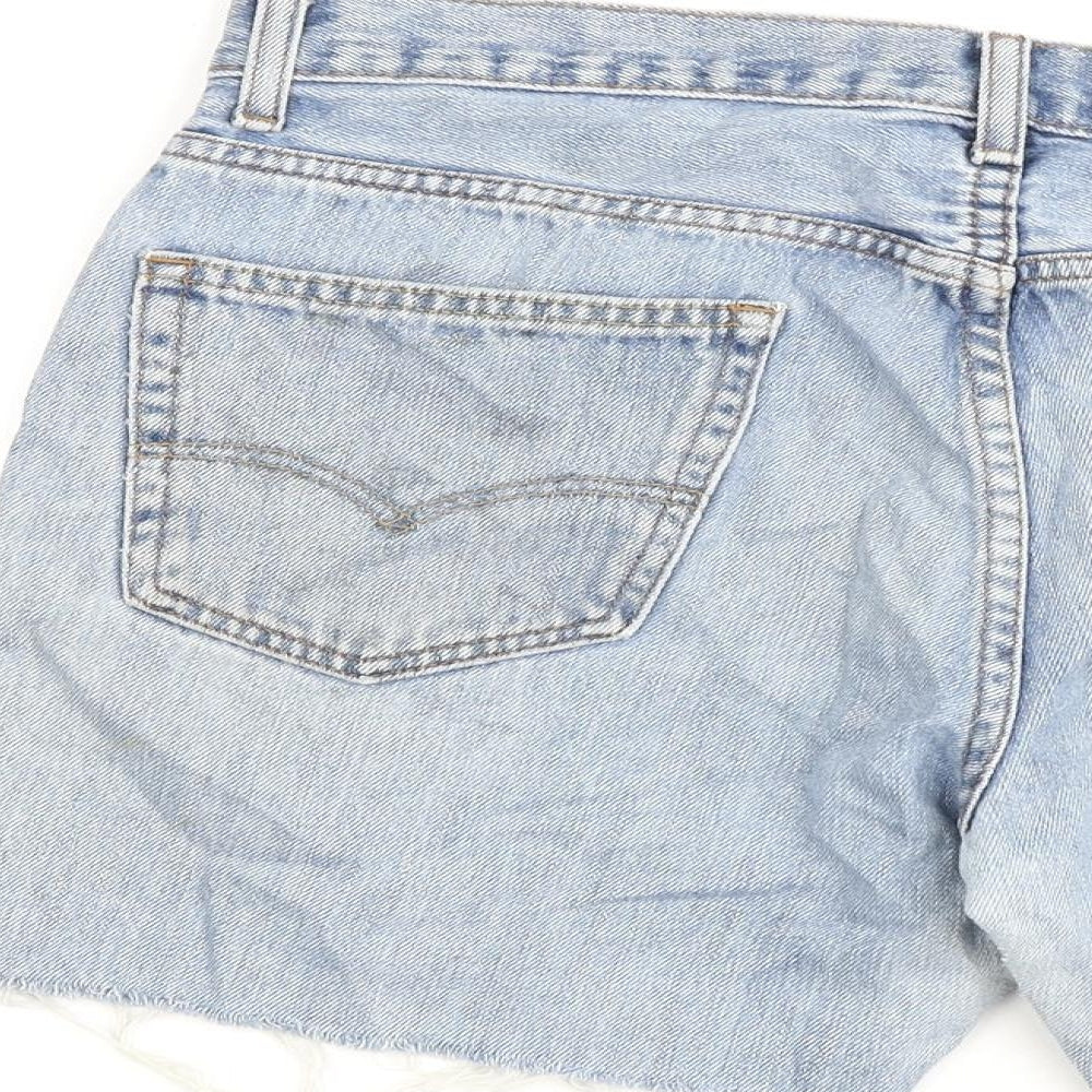 Levi's Mens Blue Cotton Bermuda Shorts Size 34 in Regular Button