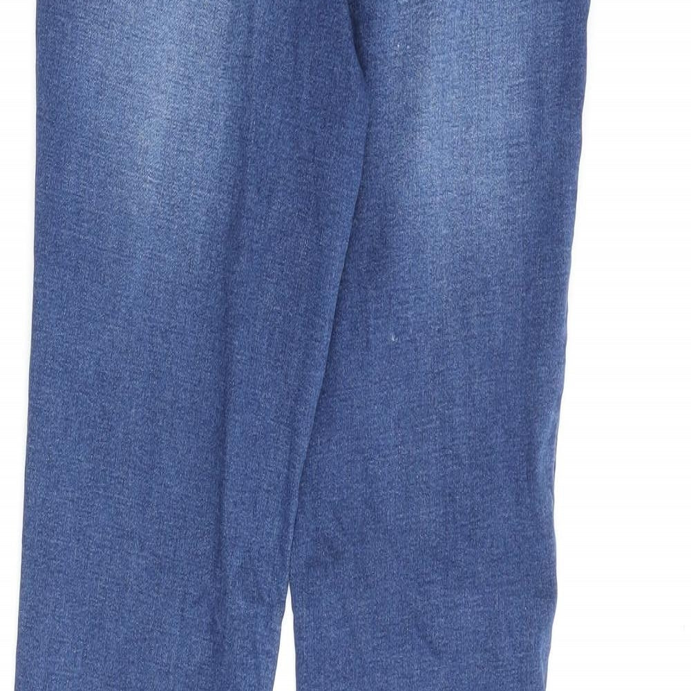 Noisy may Womens Blue Cotton Bootcut Jeans Size 28 in L31 in Regular Zip