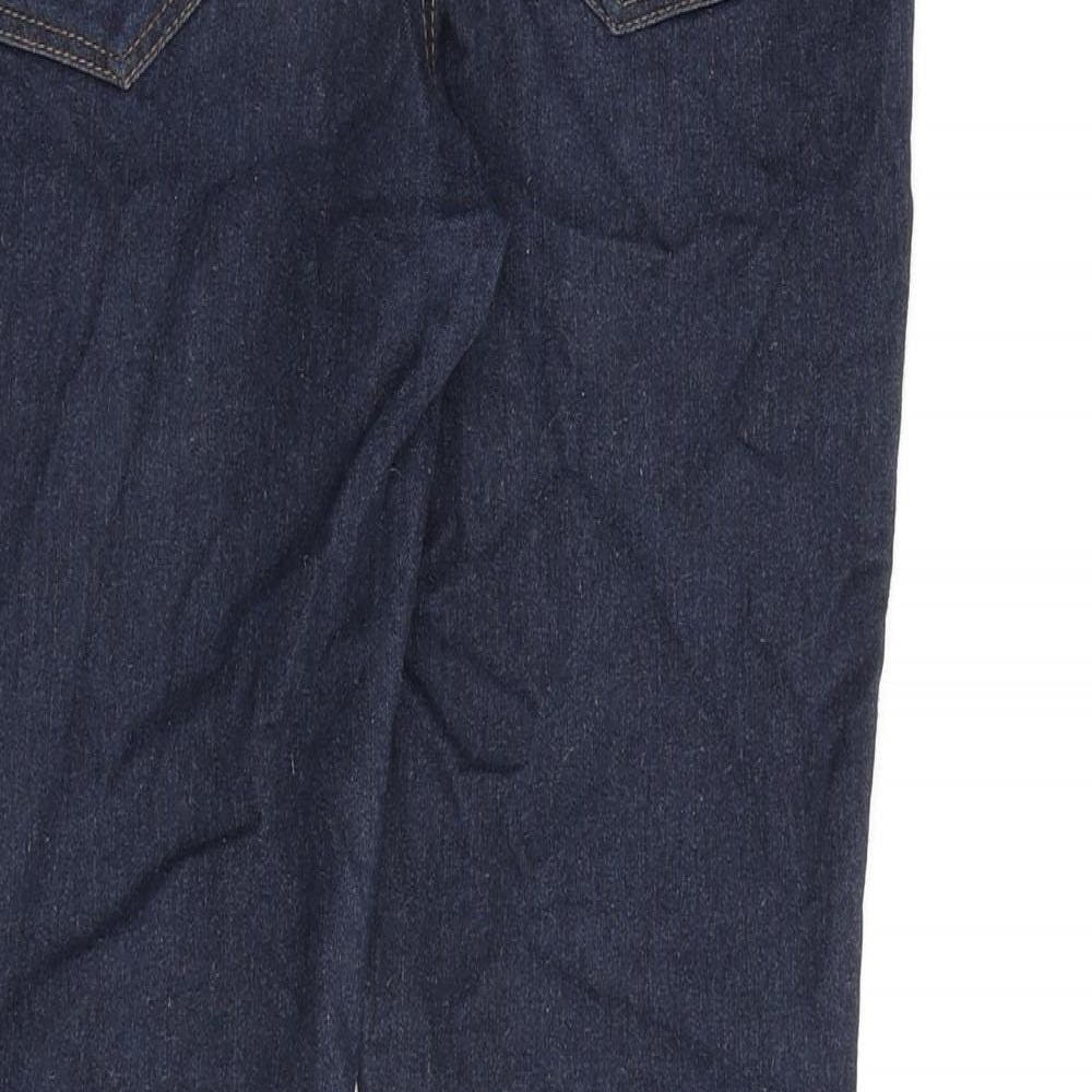 FOREVER 21 Womens Blue Herringbone Cotton Skinny Jeans Size 30 in L27 in Regular Zip