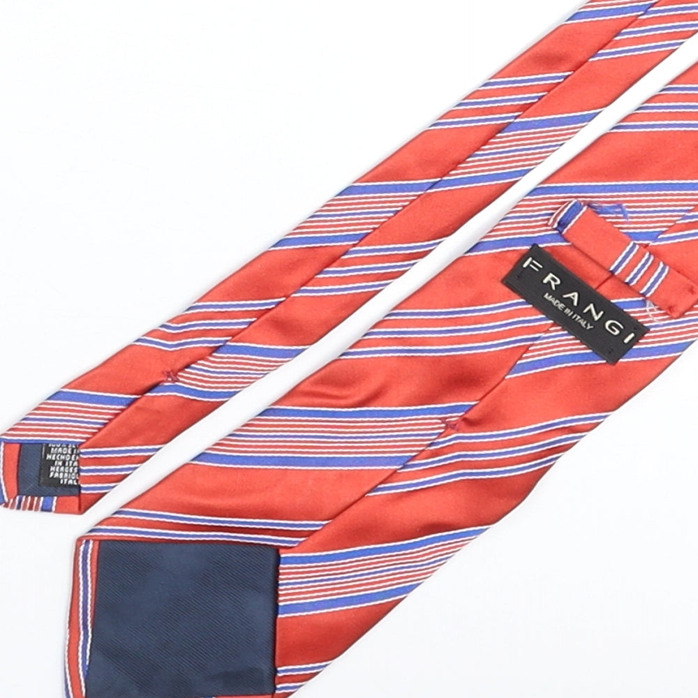 Mens Frangi Red Striped Pointed Tie
