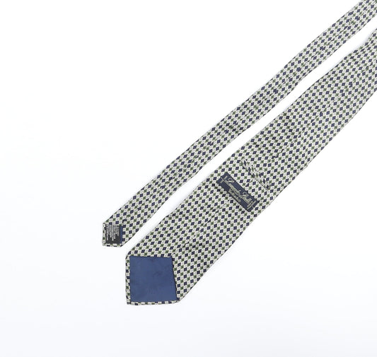 Tie Rack Mens Multicoloured Geometric Silk Pointed Tie One Size