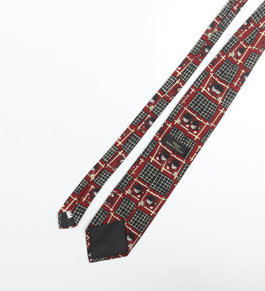 St Michael Mens Multicoloured Geometric Polyester Pointed Tie One Size - Dennis the Menace