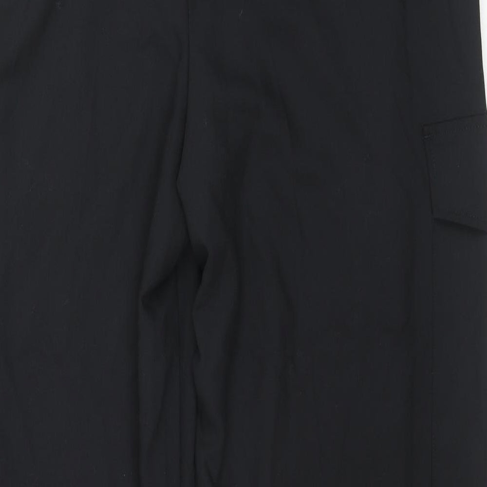 Womens UK Size 18 Marks and Spencer Regular Fit Cargo Black Trousers
