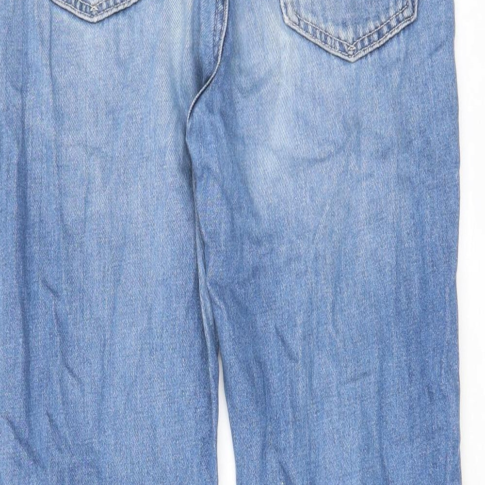 Gap Womens Blue Cotton Capri Jeans Size 28 in L24 in Regular Zip - Pockets, Belt Loops, Logo
