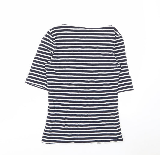 Womens UK Size S H&M Blue Basic T-Shirt