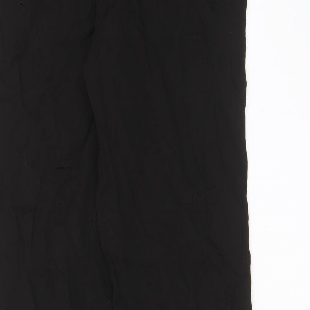 Womens UK Size 4 H&M Regular Fit Black Trousers