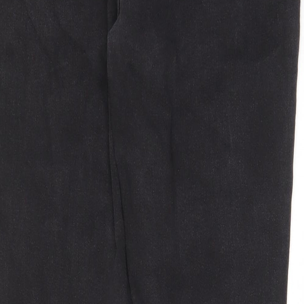 M&Co Womens Grey Cotton Skinny Jeans Size 14 L28 in Regular