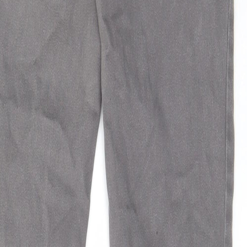 Pull&Bear Womens Grey Cotton Straight Jeans Size 8 L32 in Regular Zip - Pockets, Belt Loops, Zips