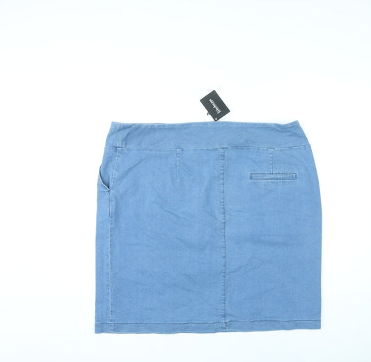 Womens UK Size 20 Kaleidoscope A-Line Denim Skirt