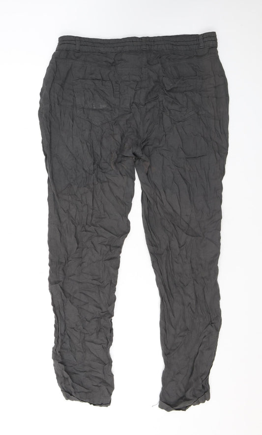 Womens UK Size 14 Dorothy Perkins Regular Fit Grey Trousers