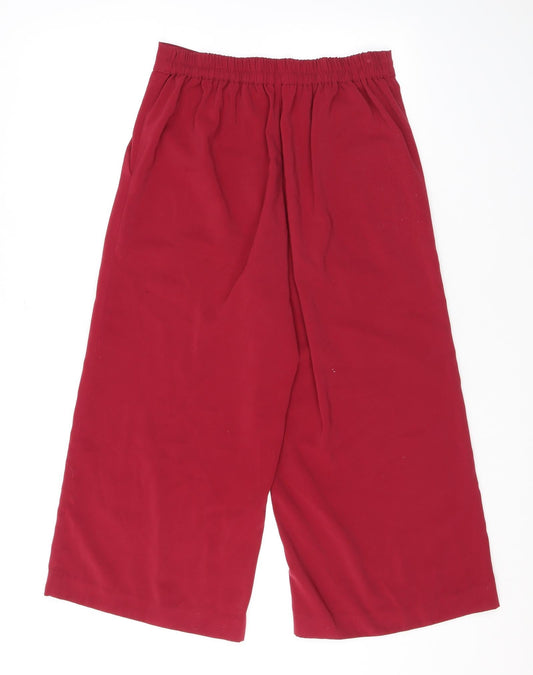 Womens UK Size 8 VERO MODA Regular Fit Red Trousers