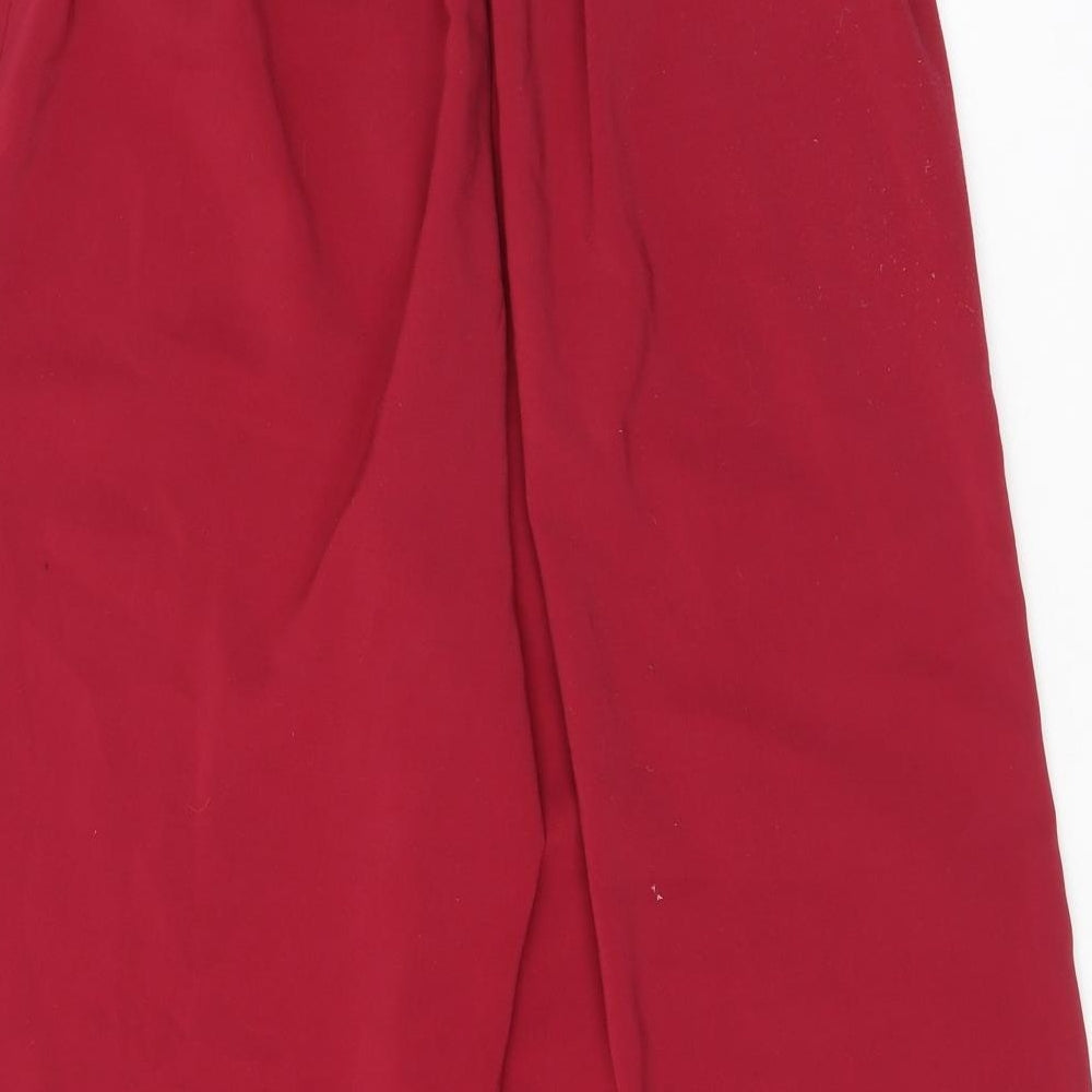 Womens UK Size 8 VERO MODA Regular Fit Red Trousers