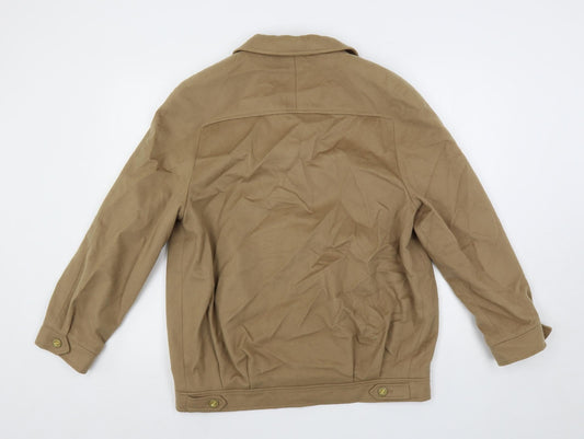 Lampert Womens Beige Jacket Size 10 Button