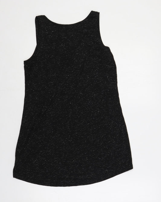 Womens UK Size 10 Dorothy Perkins Black Basic Tank