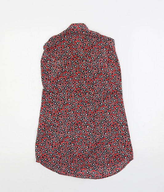 Womens UK Size 6 Warehouse Red Basic Blouse