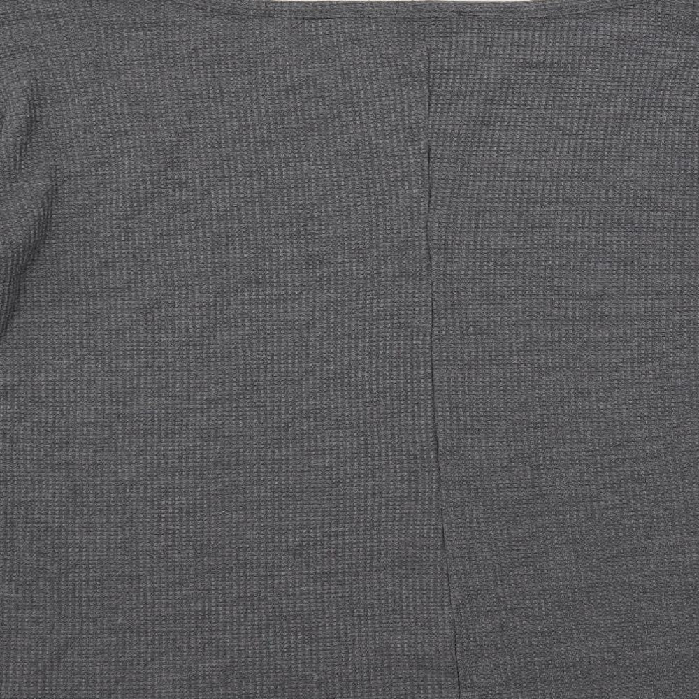 Womens UK Size XL Yoins Grey Basic T-Shirt