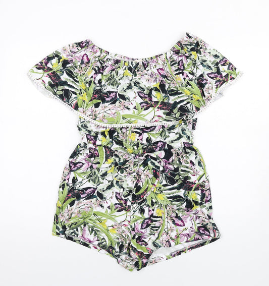 Womens UK Size 8 NEXT One-Piece Multicoloured Playsuit